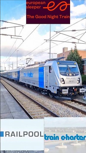 European Sleeper Paris➡️Berlin via Bruxelles #europeansleeper #traincharter #railpool #traxxms3