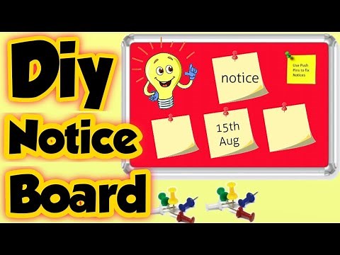 Diy Notice Board -How to make notice board at home/homemade softboard/homemade notice board/Pinboard