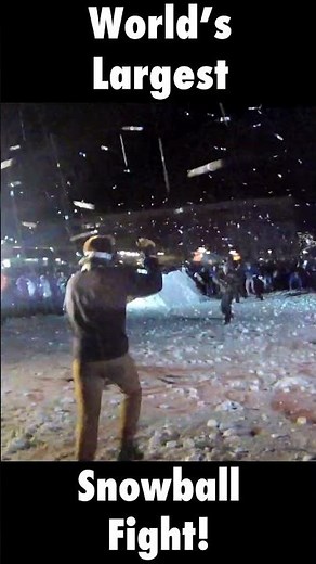World's Largest Snowball Fight!!!