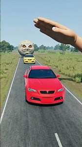 Big & Small Cars vs Giant Hand Slap - BeamNG.drive