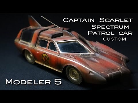 Captain Scarlet Spectrum Patrol Car Imai Plastic Model Kit Gerry Anderson Building & Customizing