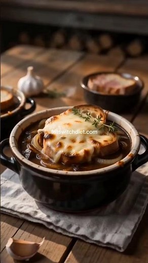 Simple ingredients, unforgettable flavor 🧅🥣✨This French Onion Soup