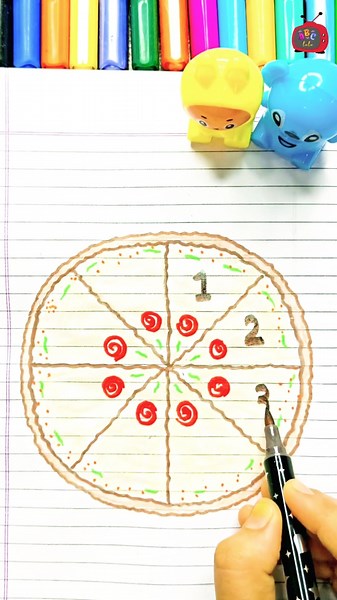 🍕 Count the Pizza Slices! 🔢 Learn Numbers 1–8 | Fun Counting Game for Kids #Shorts