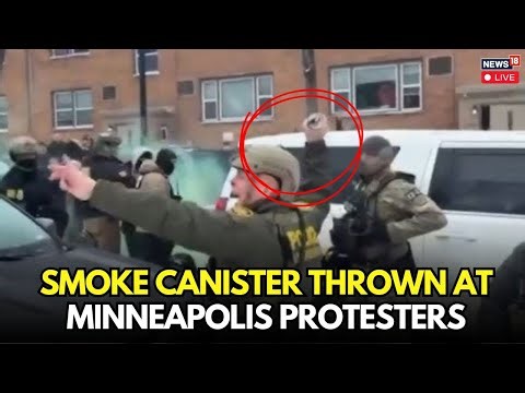 LIVE | Border Patrol Commander Greg Bovino Throws Smoke Canister at Minneapolis Protesters | N18G