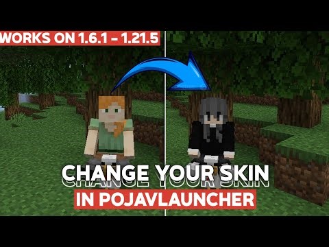 How To Change Your Minecraft Skin In Pojavlauncher | Skin Changer Resource Pack