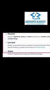 1.3K views · 51 reactions | JavaScript Animation Libraries | A Helpful Tool For Developers ✅ #programming #jadexartsacademy #WebDevelopment #javascript #project #tips #website #marvexscoarts #foryouシ | Jadexarts Academy | Facebook