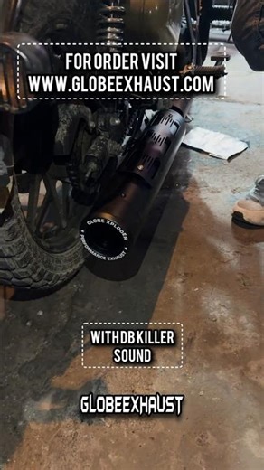 Xploder Globe Performance Exhaust For Classic 350 With DB Killer #globeexhaust #classic350