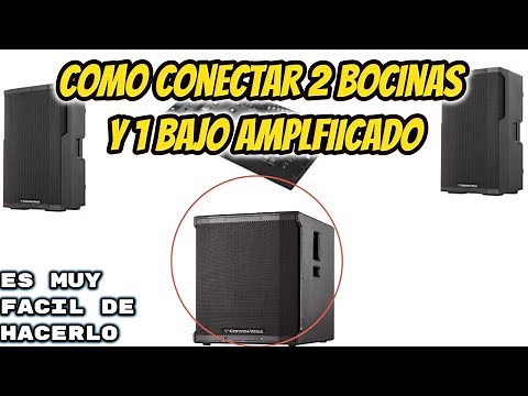 🤔How to connect 2 powered speakers and 1 powered bass/ Easily and simply/ DJSORIA13