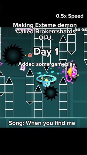 Day of My extreme Demon #geometrydash #gd #shorts