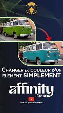 Changer la couleur d’un élément sur une photo avec Affinity by Canva