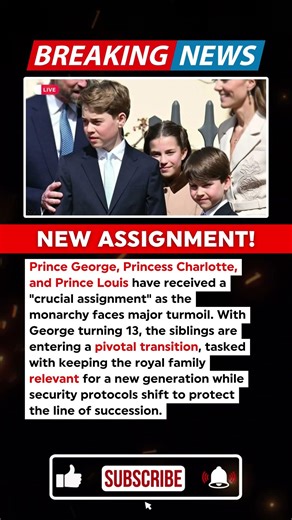 2 Min Ago: Prince George, Charlotte, and Louis Receive Crucial New Royal Assignment #royalfamily
