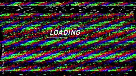 Glitch Loading Screen Digital Static Error Background