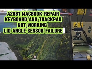 A2681 Macbook Repair Keyboard and Trackpad Not Working, caused by a faulty lid angle sensor
