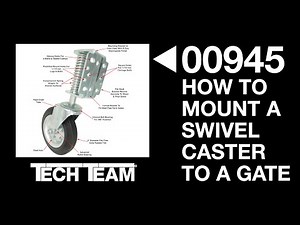 How To Install a Gate Wheel - Tech Team’s 00945