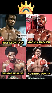 One of the Four Kings in boxing world 🌎 "Sugar" Ray Leonard, Marvelous Marvin Hagler, Thomas Hearns and Roberto Durán. | Amazing boxing updates