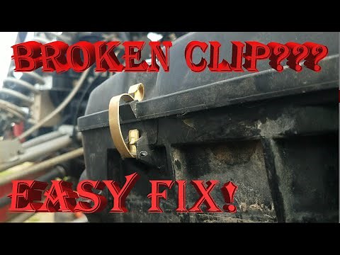 Easy way to repair a broken clip on a air filter box!