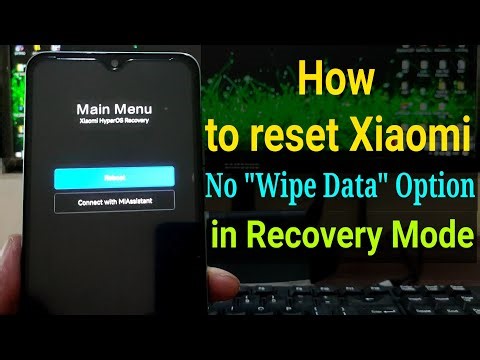 Factory reset Xiaomi No option Wipe data in Recovery || no wipe data factory reset option xiaomi