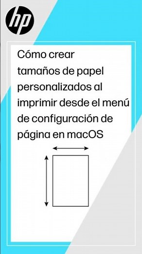 Crear tamaños de papel personalizados al imprimir desde el menú de configuración de página en macOS