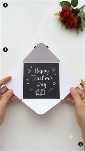DIY Teachers Day Card Making | Easy Handmade Greeting Card Tutorial #teachersday