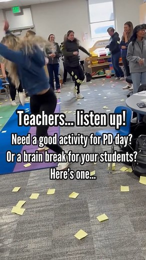Teachers… listen up! Need a good activity for PD day? Or a brain break for your students? Here’s one your whole team will love! quick, easy, and guaranteed to get everyone laughing! 🙌✨🍎🎥Credit : coteachermama(TikTok)🍎✏️ Like our page Rockstar Teachers Era for more teaching ideas and methods. A team of teachers sharing the highs, lows and honest aspects of teaching! #teacherhumor #primaryschool maryteacher #targetteachers #teacheroutfit #iteachmiddleschool #teacherlife #firstgradeteacher #tea