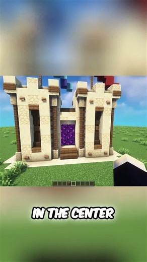 Epic Desert Nether Portal Build: Minecraft Castle Design #shorts