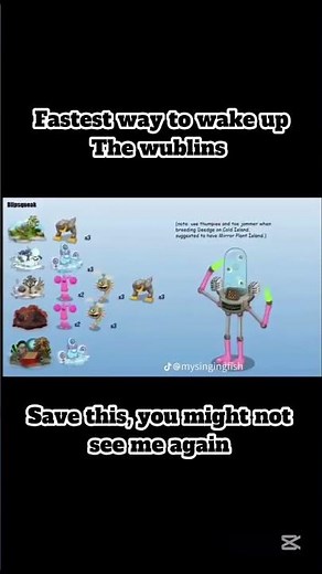 HOW TO WAKE UP WUBLINS AND FILL UP WUBLIN ISLAND AS FAST AS POSSIBLE!!!! #mysingingmonsters