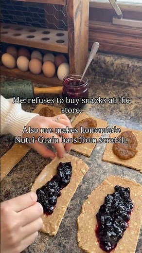 Homemade Nutrigrain Bars🙌🏻 #homemade #baking #scratchmade #recipe #snackideas