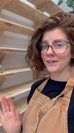 Love these shelves! #pottery #clay #art