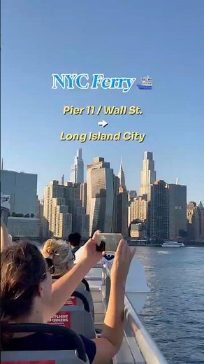 NYC Ferry Ride from Pier 11 / Wall St. to Long Island City | Stunning Views on the East River 🗽☀️⛴️