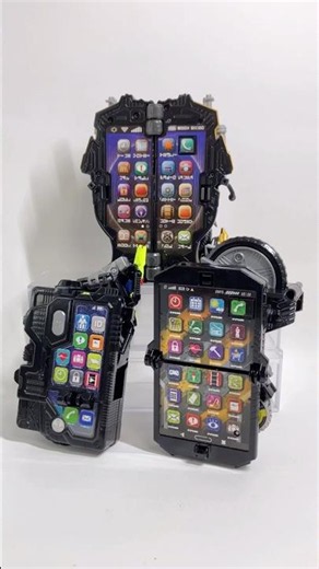 [Which is your favorite⁉️] 📱Kamen Rider machines that transform from smartphones to bikes🏍️! #Kam...