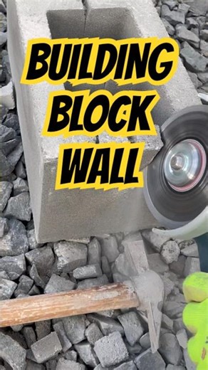 ASMR Timelapse: Mixing Concrete & Building a Block Wall | #diy