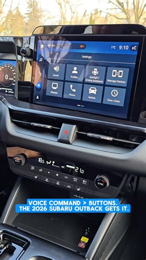 Willowdale Subaru on Instagram: "Hands on the wheel, eyes on the road — the 2026 Subaru Outback lets you control key features with simple voice commands, so you can skip the buttons and stay focused on the drive. Experience it for yourself at Willowdale Subaru. #SubaruOutback #SubaruTechnology #SubaruFeatures #WillowdaleSubaru #subielove"