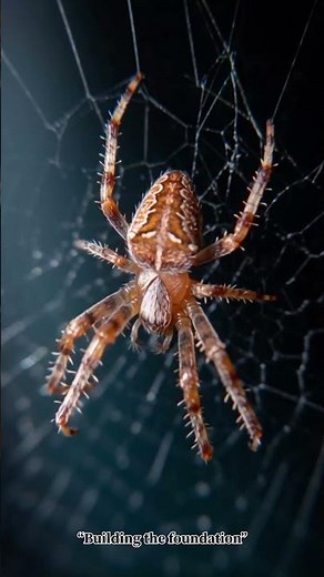 How a Spider Builds a Perfect Web Without Tools
