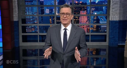 Stephen Colbert Mocks Trump’s ‘Viral’ Reaction to Pharma Exec Fainting at Presser: ‘Worth a Thousand Words’