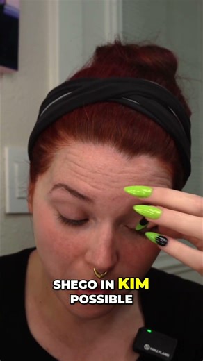 Kim Possible Shego Nails: Cute DIY & Fun Chat! #shorts