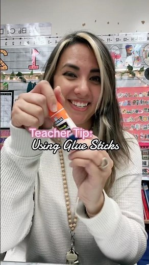 Teaching Elementary Students how to use glue sticks properly #teachertips #teacherlife #teacher
