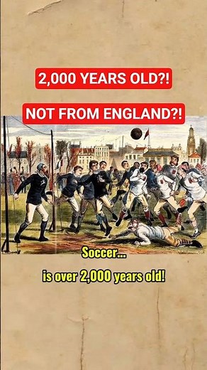 Soccer Is 2,000 Years Old?! The SHOCKING Origin of Football #history #facts #shorts