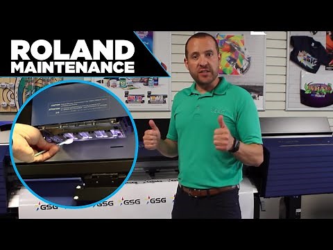 Roland Printer Maintenance Guide and Cleaning TrueVIS VG2