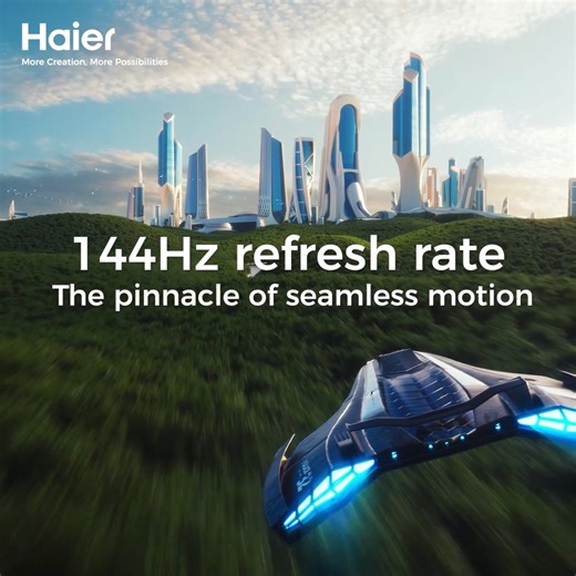 #HaierTVPedia Fact of the Day 📺🌟 The refresh rate of a TV refers to the number of times per second the TV screen updates the image it displays. Measured in Hertz (Hz), it's a key factor in how smooth and clear the motion on your screen appears. At 144Hz, your TV updates 144 times per second, which is twice as fast as the standard 60Hz found in many TVs, providing ultra-smooth experiences for games, movies and shows! #Haier #MoreCreationMorePossibilities #HaierTV #144HzRefreshRate | Haier