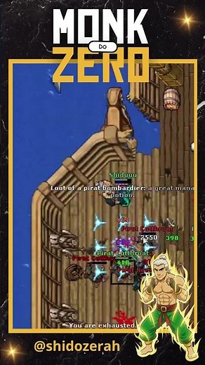 Upei MUITO e ainda fiz 600k/h 💰 olha isso! #tibia #tibiahunt #tibiamonk