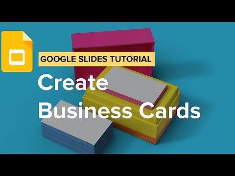 Create Business Cards in Google Slides | TUTORIAL
