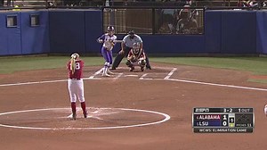 It was a thrilling early-morning victory over Alabama in OKC! Next: Michigan, 2:30 p.m. CT on ESPN; Need two wins Sunday to advance to the WCWS best-of-3 championship series. | LSU Softball