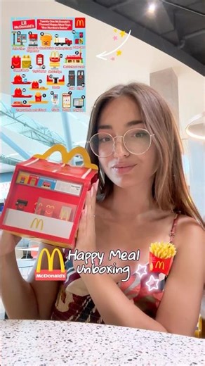 Lil McDonald’s Happy Meal Toy Unboxing 🍔🍟✨ #happymeal #mcdonalds