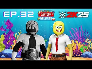 SpongeBob REMATCHES with DoodleBob on WWE2K25 Cartoon Wrestling