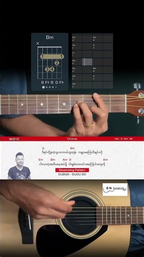 ရွှေဧည့်သည် - ဝေလ / Guitar Tutorial #myanmarguitar