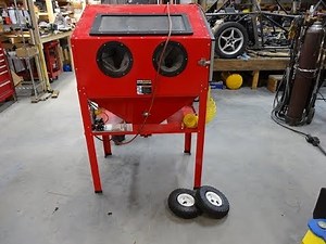 Harbor Freight Sand blasting cabinet modifications - part 1