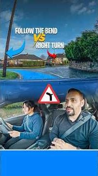 sharp left bend with right turn | UK driving lesson