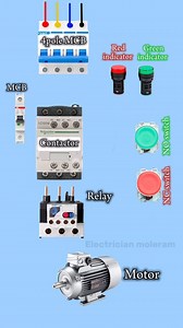 370K views · 28K reactions | DOL starter animation wiring #instagram #instagood #instalike #insta #instadaily #viral #viralreels #reels #trending #trendingnow #trendingreels #electrician #animation #wiring #wire #starter #dol #motor #ai #diagram | Electrician Moleram | Facebook