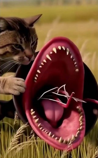 Giant Cat vs Siren Head #cat #sirenheadattack #sirenhead #scary #vs #cryptid