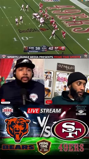 Niners beat the bears in a nail biting final drive! Watch all the live reactions for this game over on YouTube. Catch Prime Time Sports LIVE for every must-see matchup with real-time reactions, breakdowns, debates, and fan energy you won’t find anywhere else. 🏈 Monday Night Football 🏈 Thursday Night Football 🏈 Sunday Night Football 🏈 Select Prime Matchups If it’s under the lights — we’re live. 👉 Subscribe, turn on notifications, and pull up a seat in the lounge. #PrimeTimeSports #LiveReacti
